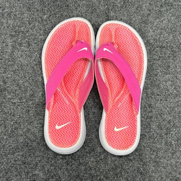 Nike Ultra Comfort Sandals Womens Size 7 Pink Athletic Beach Recovery Flip Flops - Picture 8 of 12